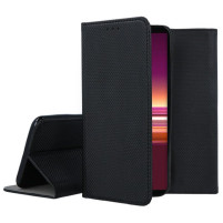 Кожен калъф тефтер и стойка Magnetic FLEXI Book Style за Sony Xperia 5 черен